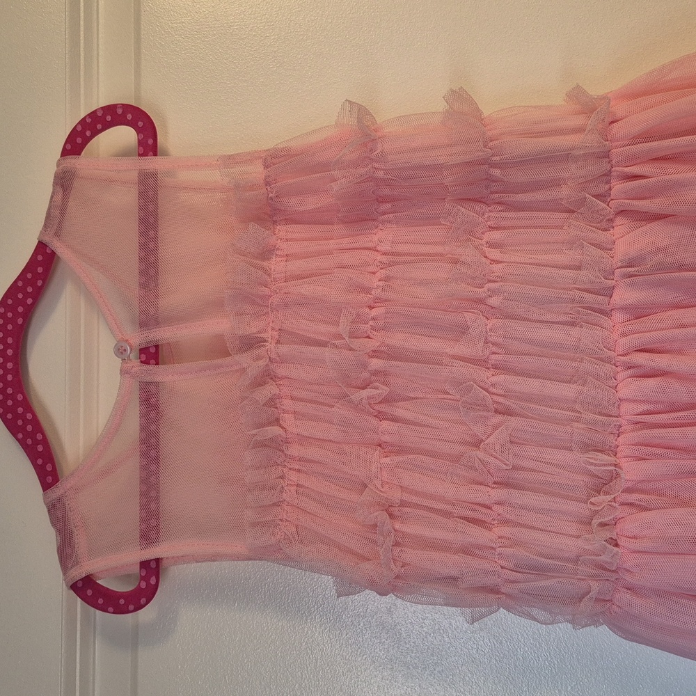 Dusty pink tulle girls dress - Picture 4 of 5